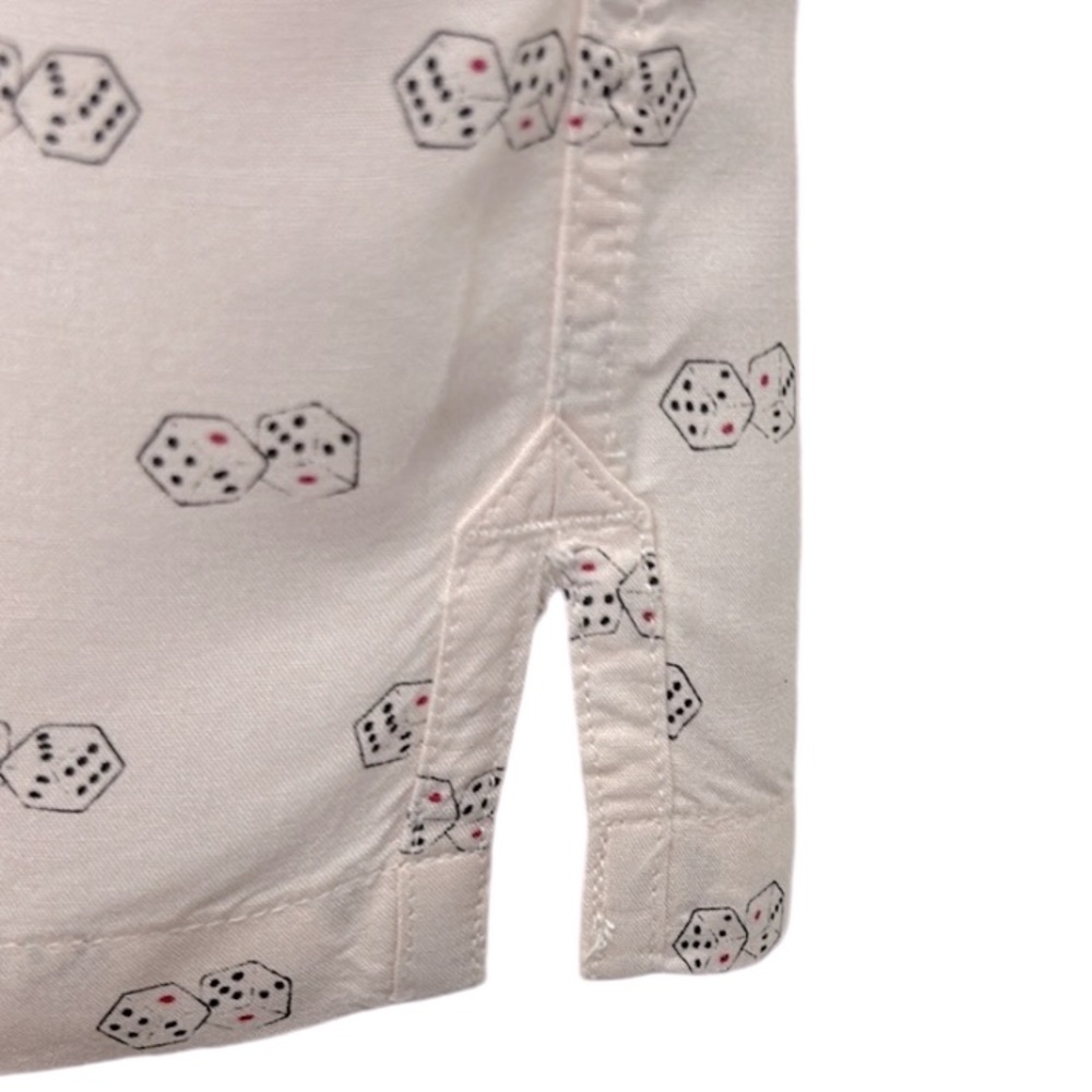 🔥SOLD🔥NOT FOR SALEAll Saints Peach Snakeyes Camp Shirt HTF Slim Fit Short Sleeve - Picture 6 of 12
